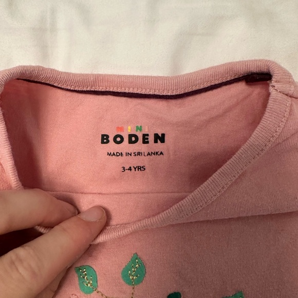 Mini Boden Fall Bunny & Mouse Pumpkin Appliqué Long Sleeve Top 3-4Y - Picture 4 of 4